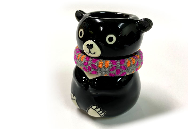 阿鑽黑熊 手作盆栽兼牙刷架(2款)